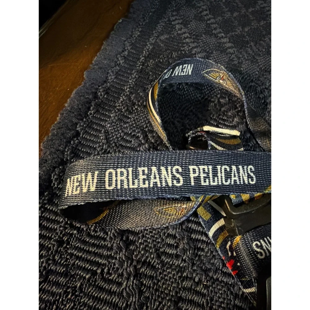 NBA New Orleans Pelicans Pet Harness Navy Blue Gold Adjustable Dog Fan Gear NEW